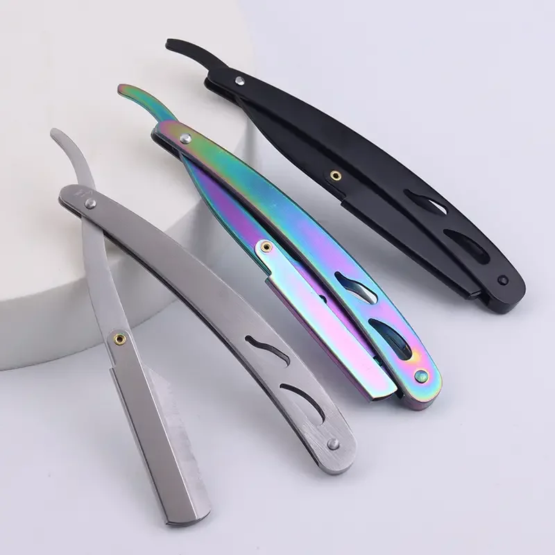 Hair Clipper - 1ชิ้นหลายสีสแตนเลสปัตตาเลี่ยนผมผู้ถือเครื่องโกนหนวดทนทานและทันสมัยผู้ชายเคราเครื่องมือ,พิเศษสําหรับวิกผมจริง