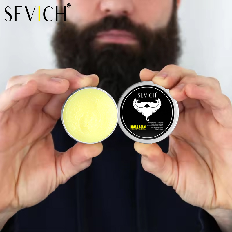 Beard Oil - SEVICH บาล์มบำรุงเคราจากธรรมชาติสำหรับผู้ชาย ครีมจัดแต่งทรงเคราให้ความชุ่มชื้นและเรียบเนียน น้ำมันบำรุงเครา ผลิตภัณฑ์ดูแลเคราแบบมืออาชีพ