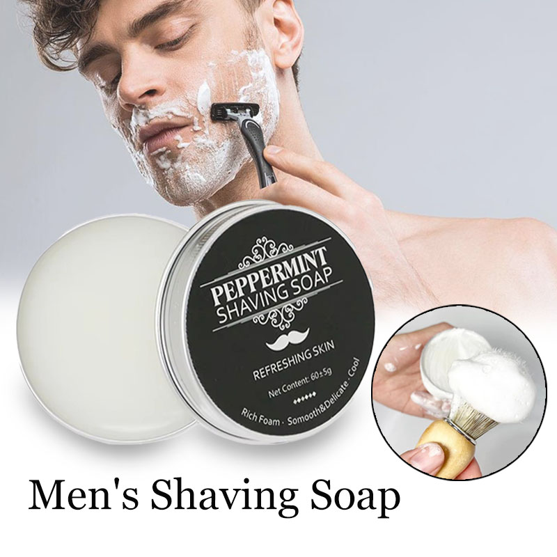 Shaving Cream - สบู่โกนหนวดหูเนื้อเรียบแฮนด์เมด - ครีมโกนหนวดโฟมออร์แกนิกสําหรับผู้ชาย Face Freshness And