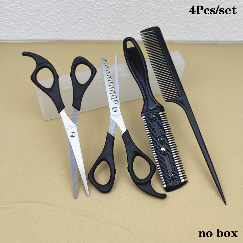 ใหม่【กรรไกรตัดผม 4 ชิ้น กรรไกร - Grooming Scissors บทวิจารณ์และราคา