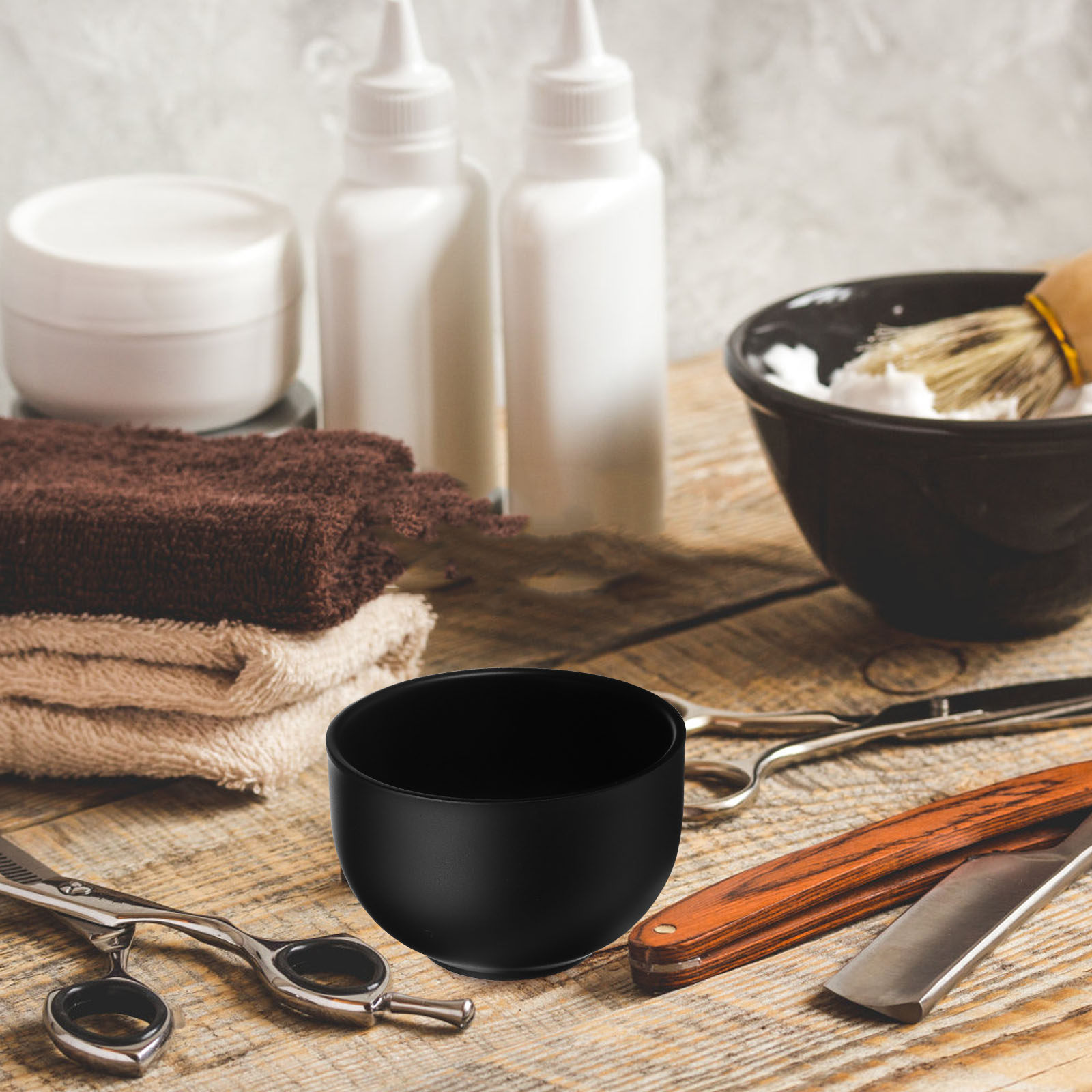 ชามโกนหนวดสแตนเลสสีดำ ดีไซน์สอ - Shaving Cream บทวิจารณ์และราคา